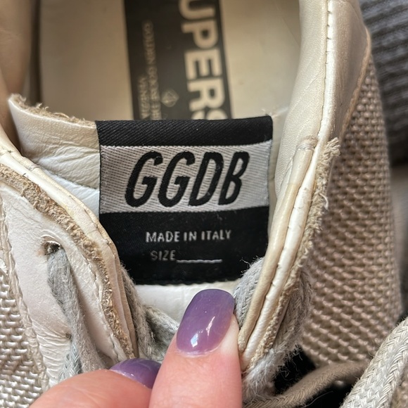 Golden Goose Superstar distressed mesh sneakers size 7.5 - Picture 5 of 11